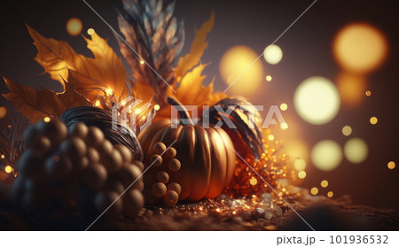 Harvest luxury background. Illustration AI Generative 101936532