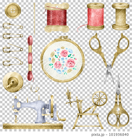 一套古董縫紉工具/無主線 一套古董縫紉工具/無主線 101936840