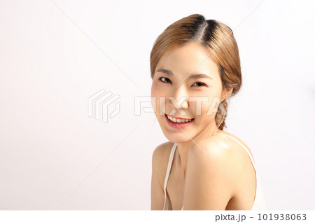 Beautiful Attractive Asian Woman smile and - Stock Photo [96198718] -  PIXTA