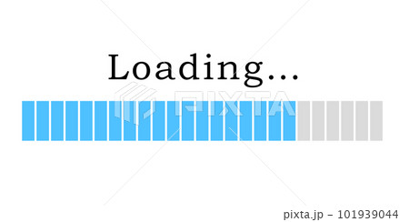 プログレスバー。Loading･･･「しばらくお待ち下さい」 101939044