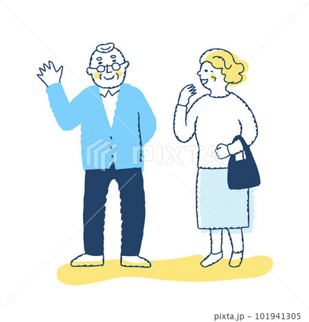 笑顔のシニアカップル 101941305