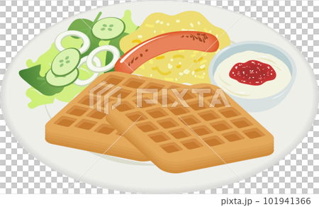 早上一盤華夫餅 101941366