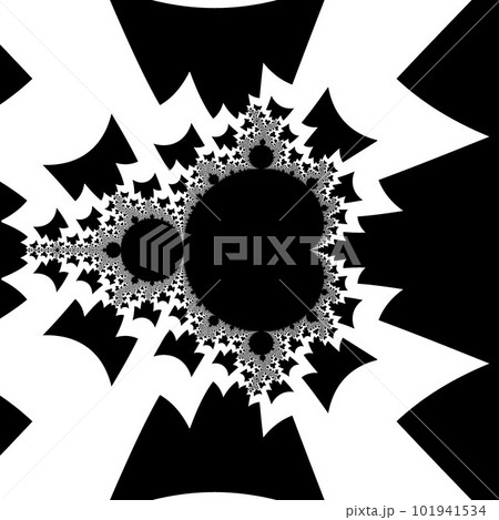 Original handmade artwork (not AI). A unique colourful detailed visualisation of a mathematical object called a fractal. 101941534