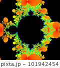 Original handmade artwork (not AI). A unique colourful detailed visualisation of a mathematical object called a fractal. 101942454