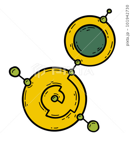 Alien crop circles vector icon in cartoon style 101942730