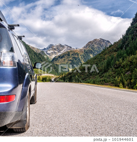 car for traveling with a mountain road car for traveling with a mountain road 101944601