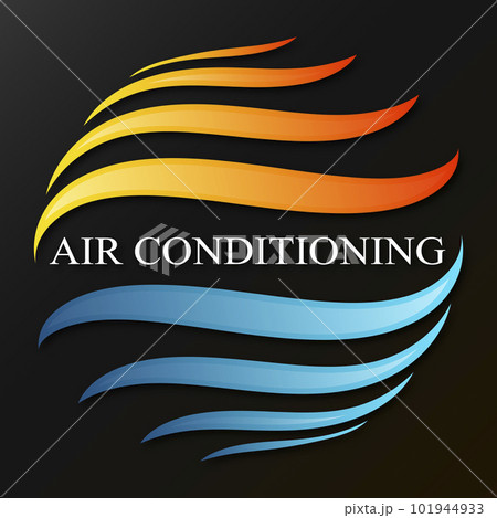 Air conditioner symbol of air flows 101944933