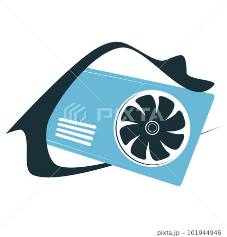 Air conditioning and heating in the house symbol Air conditioning and heating in the house symbol 101944946