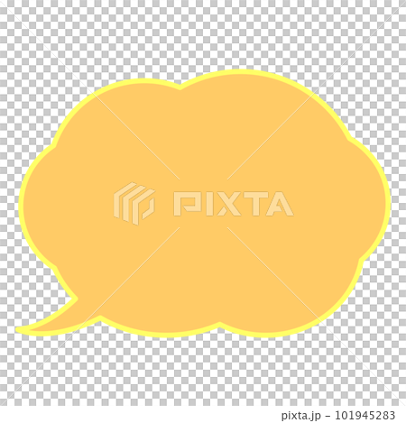 Simple and easy to use cloud speech bubble 101945283