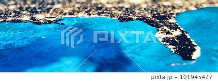Florida, Texas, Mexican Gulf tilt shift panorama 101945427