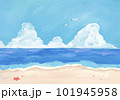 手描き・油彩画風 夏の海のイラスト 101945958