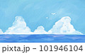 手描き・油彩画風　夏の海のイラスト 101946104