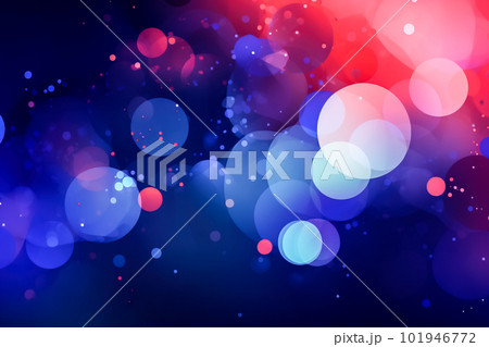 abstract background bokeh circles for Christmas and New Year background. Generative AI 101946772