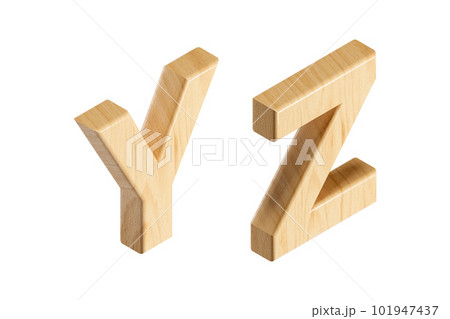 Letters made of wood 101947437