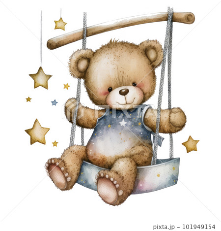 teddy bear with stars