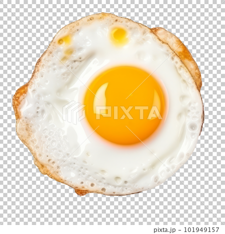 Fried egg isolated. Illustration AI Generative 23285896 PNG