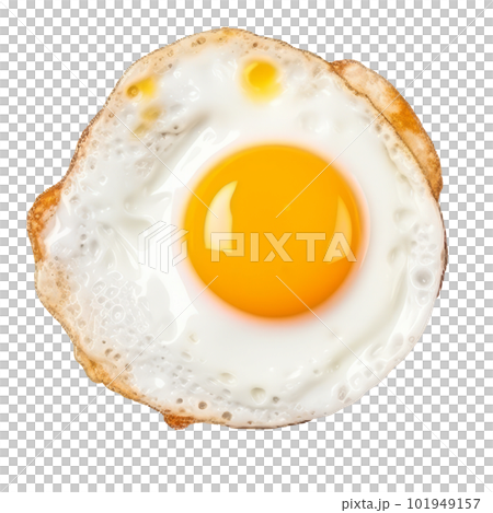 Fried egg isolated. Illustration AI Generative 23285896 PNG