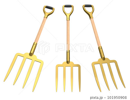 Set of garden tools and supplies for gardener and flower pots in garden 101950908
