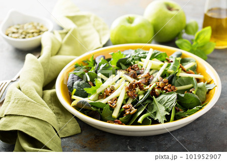 Autumn harvest salad with apple Autumn harvest salad with apple 101952907