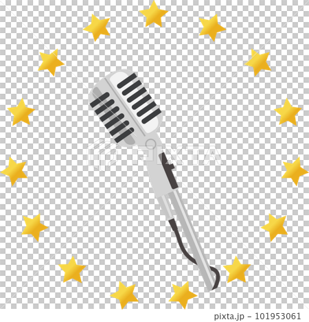 Skeleton microphone and star decoration Skeleton microphone and star decoration 101953061