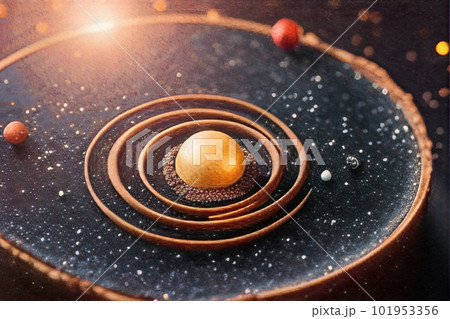 銀河系、星雲、宇宙イメージ素材　Generative AI 101953356
