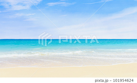 美しい海と空｜南国のビーチ（16:9）の写真素材 [101954624] - PIXTA