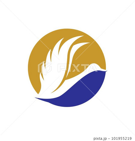 Swan logo images illustration 101955219