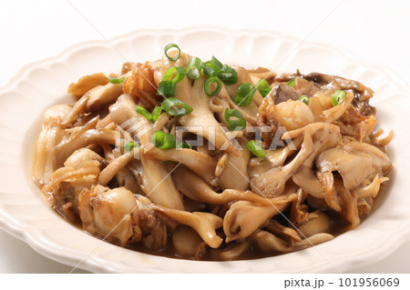 舞茸とベビーホタテのバター醤油炒め 101956069