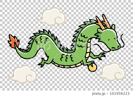 Dragon year dragon illustration material Dragon year dragon illustration material 101956223