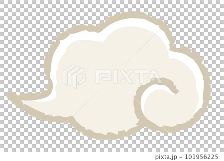 Japanese style cloud illustration Japanese style cloud illustration 101956225