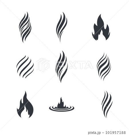 Fire symbol vector icon Fire symbol vector icon 101957188