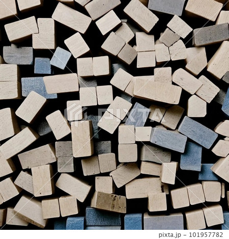 AI生成、積み木がたくさん 101957782