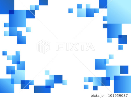 青い正方形の背景素材 青い正方形の背景素材 101959087