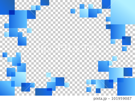 青い正方形の背景素材 青い正方形の背景素材 101959087