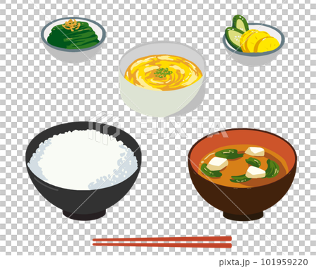 ご飯とおみそ汁 101959220