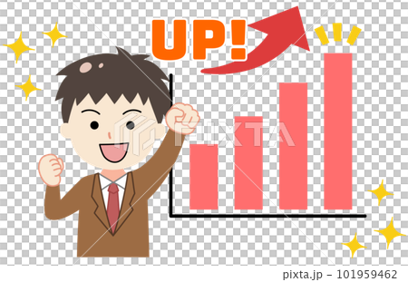 快樂學生的上升圖和插圖 考試/成績提高 101959462