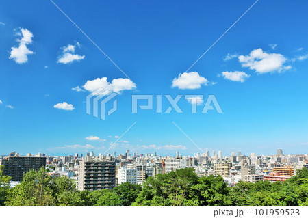 北海道 青空の札幌市を展望 北海道 青空の札幌市を展望 101959523
