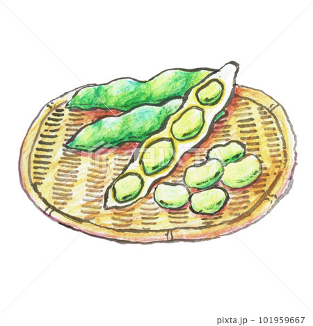 絵手紙風イラスト素材 絵手紙風イラスト素材 101959667