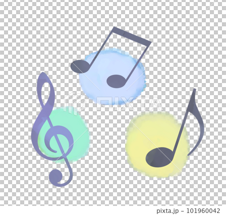 音符 水彩　挿し絵・アイコン 101960042