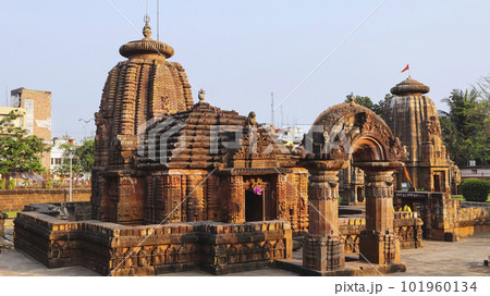 Evening View of Mukteshwara Temple, Bhubaneshwar, Odisha, India. 101960134