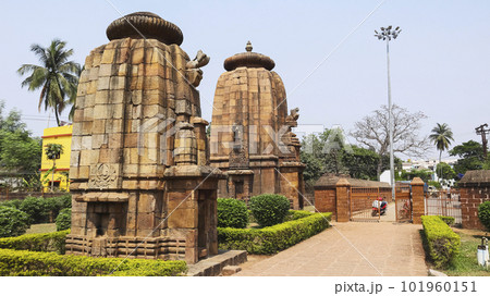 View of Small Temples in the Campus of Brahmeshwara Temple, Bhubaneshwar, Odisha, India. View of Small Temples in the Campus of Brahmeshwara Temple, Bhubaneshwar, Odisha, India. 101960151