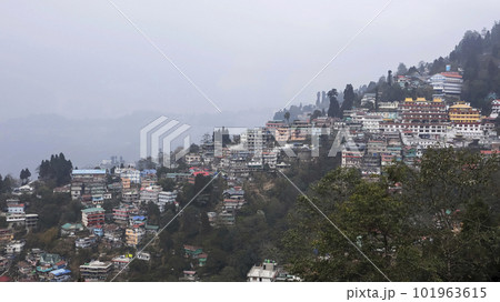 View of Darjeeling City, West Bengal, India. View of Darjeeling City, West Bengal, India. 101963615
