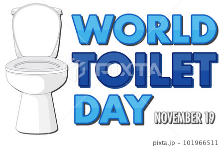 World toilet day text design World toilet day text design 101966511