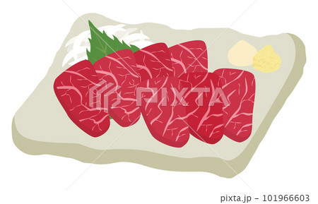 馬刺しのイラスト 101966603