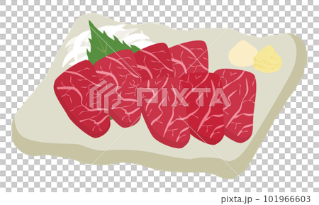 馬刺しのイラスト 101966603