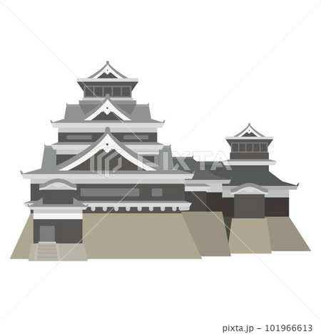 熊本城のイラスト 101966613