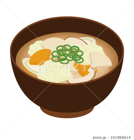 だご汁のイラスト 101966614