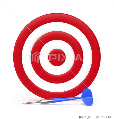Blue dart and dartboard Blue dart and dartboard 101969438