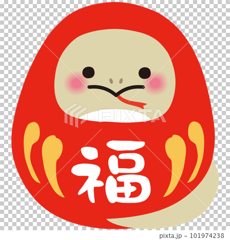 Snake Bodhidharma Dragon year Zodiac Daruma New Year's card material Bodhidharma good luck Snake Bodhidharma Dragon year Zodiac Daruma New Year's card material Bodhidharma good luck 101974238
