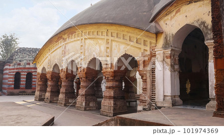 View of Mandapa of Lalji Temple, Kalna, West Bengal, India. 101974369